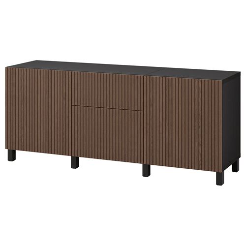 Комбинация для хранения - IKEA BESTÅ/BESTA, 180x42x74 см, коричневый, Беста/Бесто ИКЕА