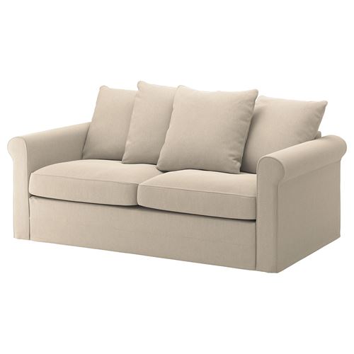 2-местный диван-кровать - IKEA GRÖNLID/GRONLID, 98x196см, бежевый, ГРОНЛИД ИКЕА