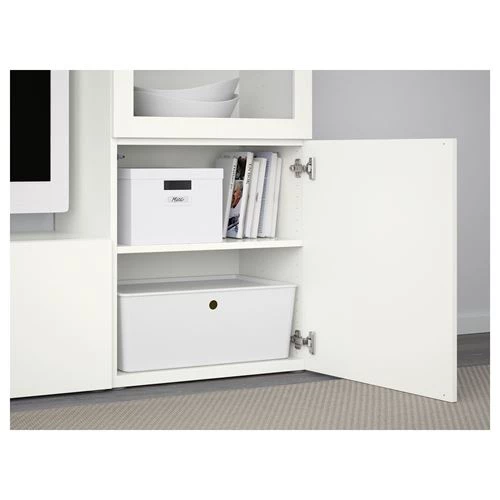 Тумба под телевизор - IKEA BESTÅ/BESTA, 240x42x129 см, белый, Бесто ИКЕА (изображение №6)