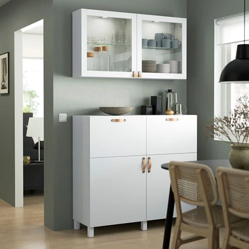 Комбинация для хранения - IKEA BESTÅ/BESTA/ Беста/Бесто ИКЕА, 120x42x213 см, белый, (изображение №3)