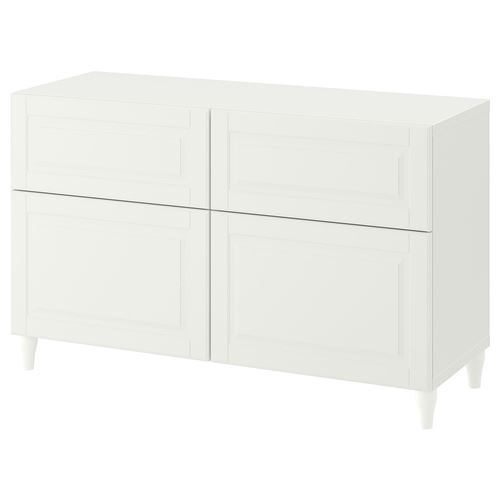 Комбинация для хранения - IKEA BESTÅ/Бесто ИКЕА, 120x42x74 см, белый,