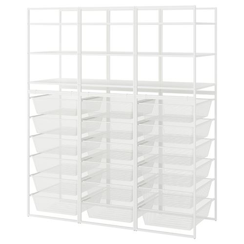 Открытый шкаф - JONAXEL IKEA/ЙОНАКСЕЛЬ ИКЕА, 51х148х173 см, белый