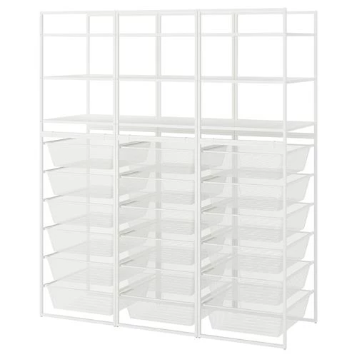 Открытый шкаф - JONAXEL IKEA/ЙОНАКСЕЛЬ ИКЕА, 51х148х173 см, белый (изображение №1)