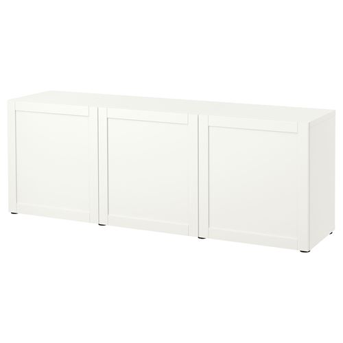 Комбинация для хранения - IKEA BESTÅ/BESTA/ БЕСТА/БЕСТОИКЕА, 180x42x65 см, белый