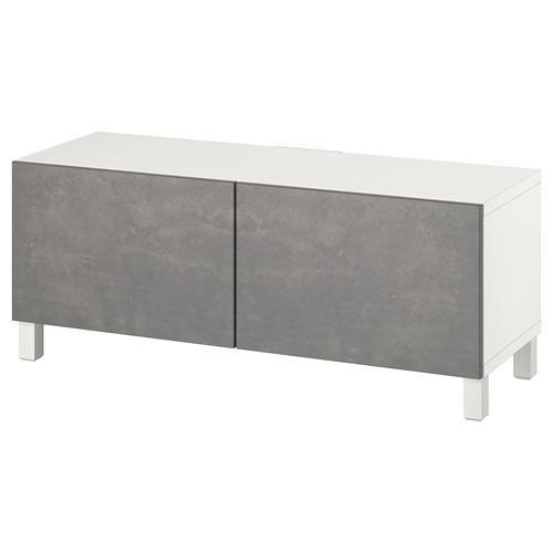 Тумба под ТВ - IKEA BESTÅ/BESTA, 120x42x48 см, серый, Бесто ИКЕА