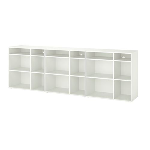 Открытый шкаф - VIHALS IKEA/ВИХАЛС ИКЕА, 37х90х286 см, белый