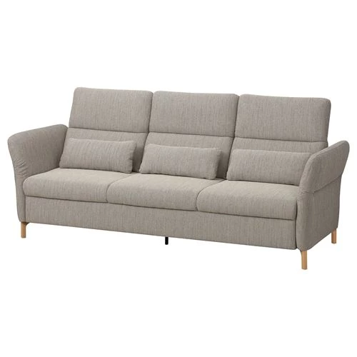 Диван 3-местный - IKEA FAMMARP, 108x109x274см, серый/бежевый, ФАММАРП ИКЕА (изображение №1)