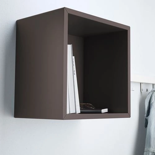 Настенный стеллаж - IKEA EKET. 35x25x35 см, темно-серый, ЭКЕТ ИКЕА (изображение №4)