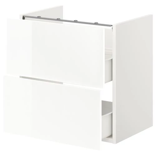 Тумба для раковины - ENHET IKEA/ ЭНХЕТ ИКЕА,  60x40x60 см, белый (изображение №1)