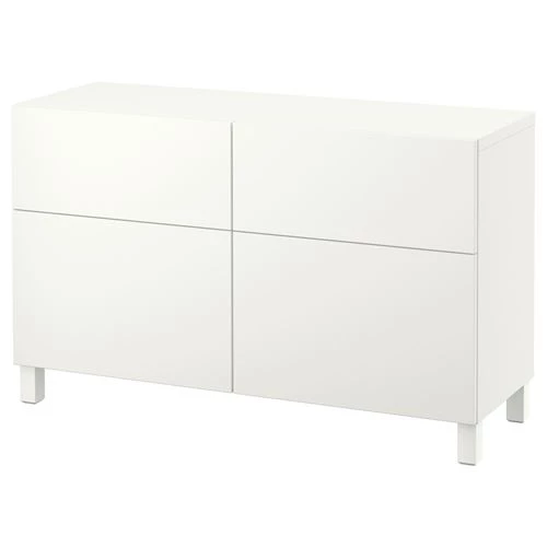 Комбинация для хранения - IKEA BESTÅ/BESTA/Беста/Бесто ИКЕА, 120x42x74 см, белый, (изображение №1)