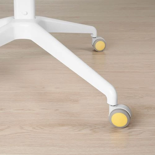 Стул детский - IKEA GUNRIK, 102х58 см, белый/желтый, ИКЕА (изображение №8)