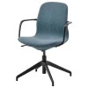 Офисный стул - IKEA LÅNGFJÄLL /LANGFJALL, 67x67x92см, синий, ИКЕА ЛОНГФЬЕЛЛЬ