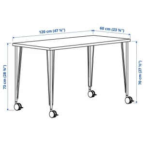 Письменный стол - IKEA LAGKAPTEN/KRILLE, 120х60 см, белый, ЛАГКАПТЕН/КРИЛЛЕ ИКЕА