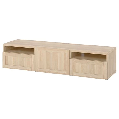 Тумба под ТВ - IKEA BESTÅ/BESTA, 180x42x39 см, коричневый, Бесто ИКЕА (изображение №1)
