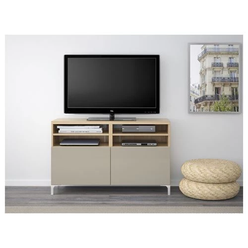Тумба под ТВ - IKEA BESTÅ/BESTA, 120x40x74 см, коричневый, Бесто ИКЕА (изображение №2)