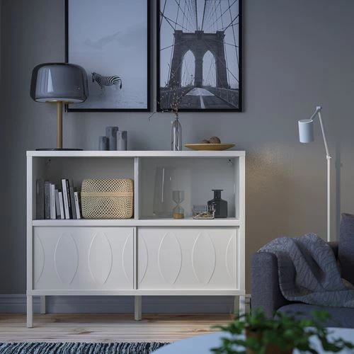 Шкаф - KALKNÄS IKEA/ КАЛКНАС ИКЕА, 121x43x98 см, белый (изображение №2)