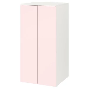 Детский шкаф - PLATSA/SMÅSTAD IКЕА/ПЛАТСА/СМАСТАД ИКЕА,60x57x123,белый/розовый