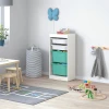 Стеллаж - IKEA TROFAST, 46х30х94 см, белый/бирюзовый, ТРУФАСТ ИКЕА (изображение №2)