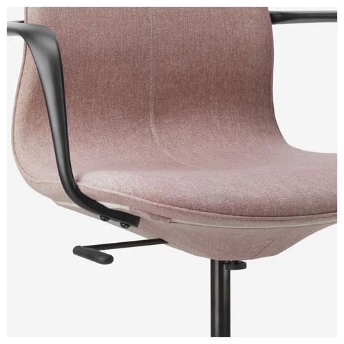 Офисный стул - IKEA LÅNGFJÄLL /LANGFJALL, 67x67x104см, розовый, ЛОНГФЬЕЛЛЬ ИКЕА (изображение №4)