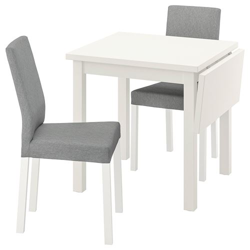 Раскладной кухонный стол - NORDVIKEN/KÄTTIL IKEA, 104х74 см, белый/серый, НОРДВИКЕН/КЕТТИЛЬ ИКЕА