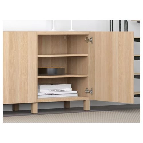 Комбинация для хранения - IKEA BESTÅ/BESTA/ БЕСТА/БЕСТО ИКЕА, 180x40x74 см, коричневый, (изображение №6)