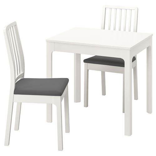 Стол и 2 стула - IKEA EKEDALEN, белый/серый, ЭКЕДАЛЕН ИКЕА за 62763 ...