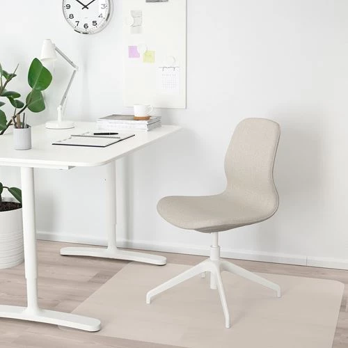 Офисный стул - IKEA LÅNGFJÄLL/LANGFJALL, 68x68x92см, белый, ЛОНГФЬЕЛЛЬ  ИКЕА (изображение №2)