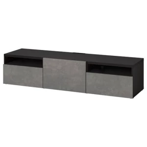 Тумба под ТВ - IKEA BESTÅ/BESTA, 180x42x39 см, серый, Бесто ИКЕА
