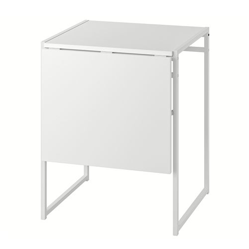 Раскладной кухонный стол - IKEA MUDDUS, 92/48х60х74 см, белый, ИКЕА