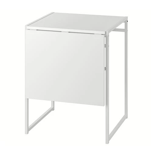 Раскладной кухонный стол - IKEA MUDDUS, 92/48х60х74 см, белый, ИКЕА (изображение №1)