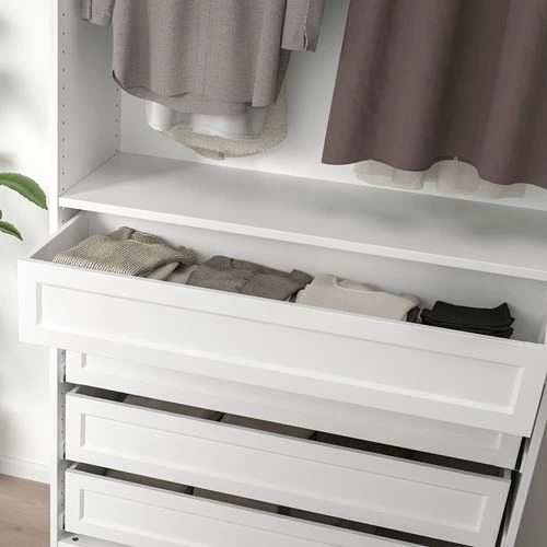 Ящик с фронтальной панелью - IKEA KOMPLEMENT, 100x35 см, белый КОМПЛИМЕНТ ИКЕА (изображение №2)