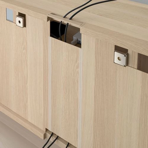 Каркас тумбы под телевизор - IKEA BESTÅ/BESTA, 180x40x64 см, коричневый, Беста/Бесто ИКЕА (изображение №3)