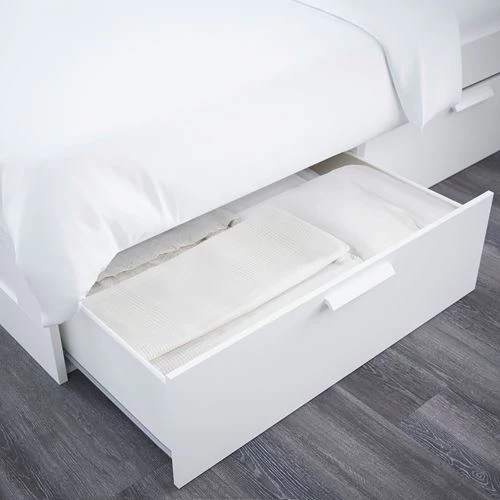 Комплект мебели д/спальни  - IKEA BRIMNES, 140х200 см, белый, БРИМНЭС ИКЕА (изображение №3)