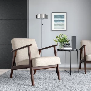 Кресло - IKEA EKENÄSET/EKENASET, 76х64 см, бежевый, ИКЕА