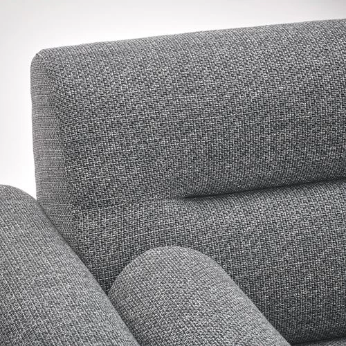 2-местный диван и шезлонг - IKEA LÅNGARYD/LANGARYD, 82x280см, серый, ЛОНГАРИД ИКЕА (изображение №4)