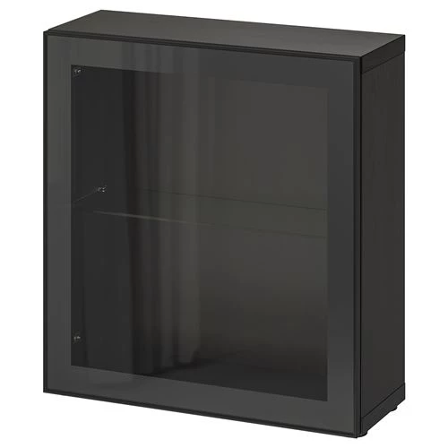 Шкаф - IKEA BESTÅ/BESTA/ Бесто ИКЕА, 60x22x64  см, черный (изображение №1)