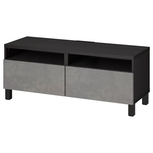 Тумба под ТВ - IKEA BESTÅ/BESTA, 120x42x48 см, серый, Бесто ИКЕА