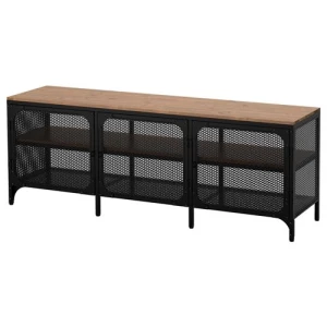Тумба под ТВ - IKEA FJALLBO/FJÄLLBO, 150x36x54 см, черный ФЬЕЛЛЬБО ИКЕА