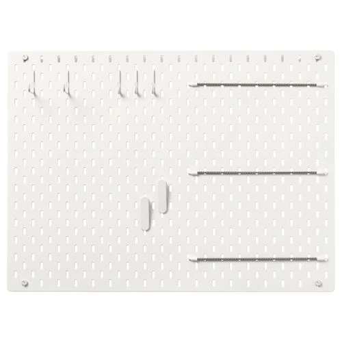 Комбинированная перфорированная доска  - SKÅDIS / SKАDIS IKEA/ СКОДИС  ИКЕА,  76х56 см, белый (изображение №2)