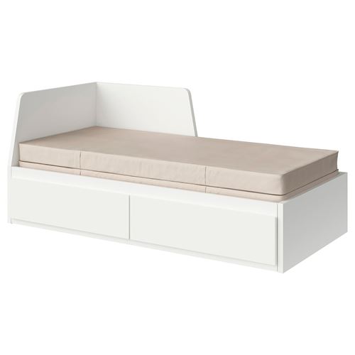 Кушетка - FLEKKE/VANNAREID IKEA/ ФЛЕККЕ / ВАННАРЕИД ИКЕА,  80x200 см, белый