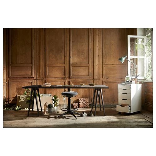 Настольная столешница - IKEA LAGKAPTEN/ЛАГКАПТЕН ИКЕА, 200х60х3,4 см, черный (изображение №3)