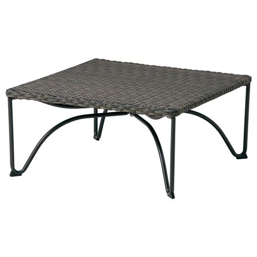 Садовый табурет - IKEA JUTHOLMEN/ЮТХОЛЬМЕН ИКЕА 65х65х31 см , ротанг черный/серый (изображение №1)