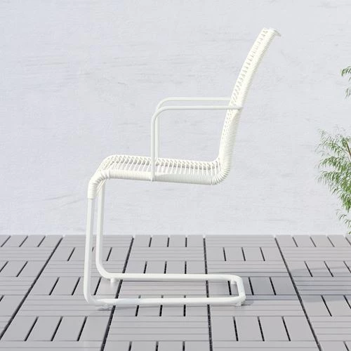Стул садовый - IKEA VÄSMAN/VASMAN, 92х54 см, белый, ВЭСМАН ИКЕА (изображение №2)