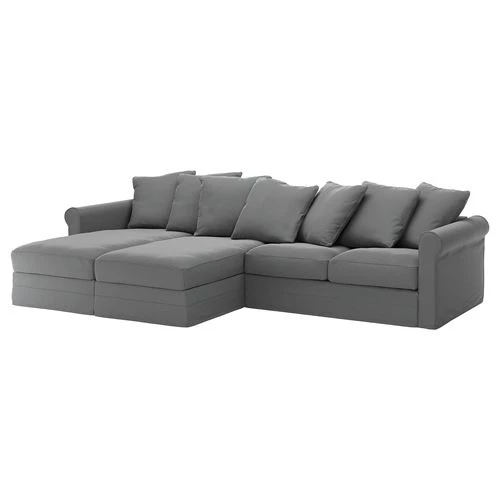 2 шезлонга и 2-местный диван - IKEA GRÖNLID/GRONLID,  98x339см,серый, ГРЕНЛИД ИКЕА (изображение №1)