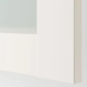Гардероб - IKEA PAX/BERGSBO/ПАКС/БЕРГСБУ ИКЕА, 100x60x236 см, белый из матового стекла