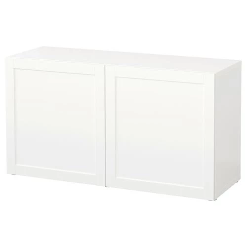 Шкаф - IKEA BESTÅ/BESTA, 120x40x64 см, белый, Бесто ИКЕА (изображение №1)