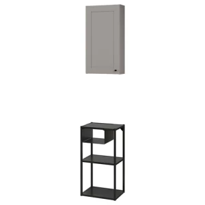 Комбинация для хранения - IKEA ENHET, 40х30х150 см, антрацит/серый, ЭНХЕТ ИКЕА