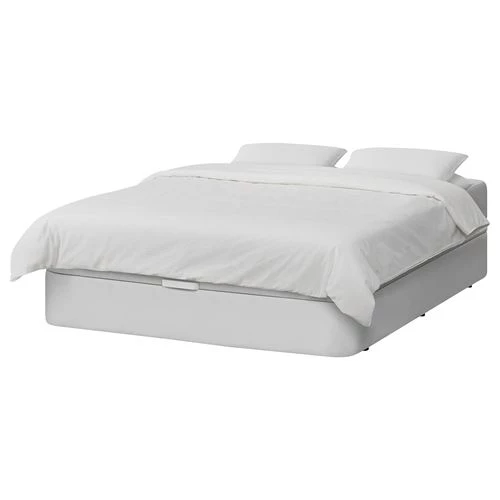 Кровать - KVITSÖY /KVITSОY IKEA/ КВИТСЕЙ ИКЕА, 140x200 см, белый (изображение №1)