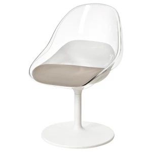 Кресло вращающее - IKEA BALTSAR, 45х58 см, бежевый, ИКЕА