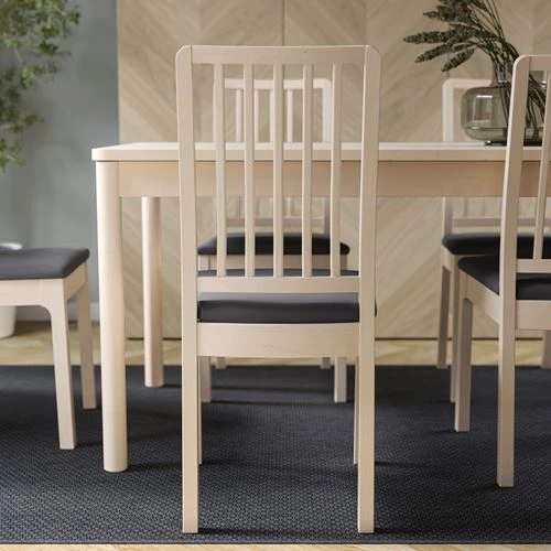 Стул - IKEA EKEDALEN, 95х45х51 см, под беленый дуб/темно-серый, ЭКЕДАЛЕН ИКЕА (изображение №3)